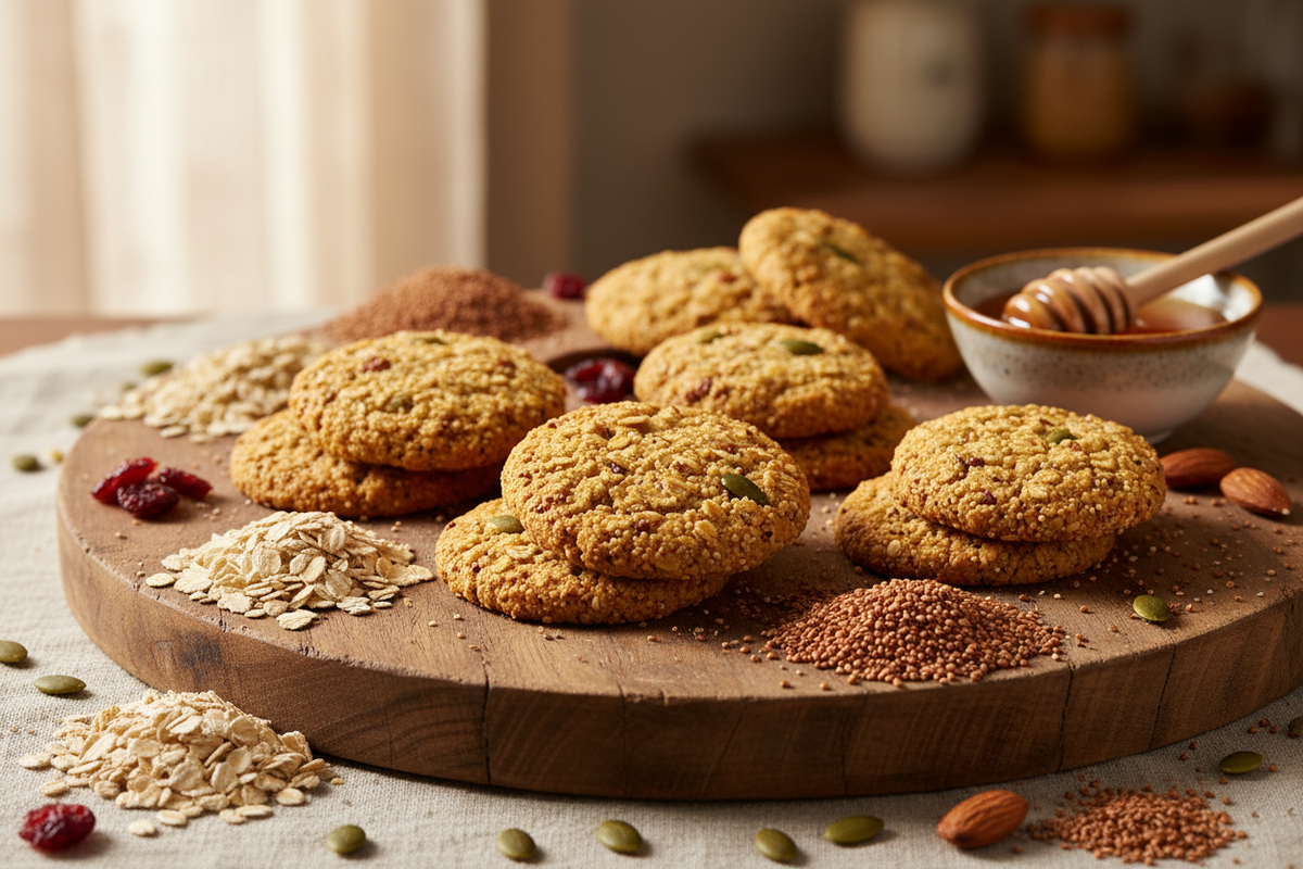 Premium Cookies Made From Oats And Milltes
