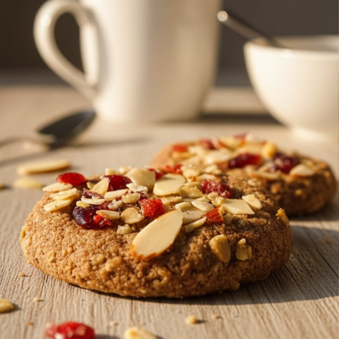 Ragi Cranberry Almond Jaggery  Cookies (Biscuit)