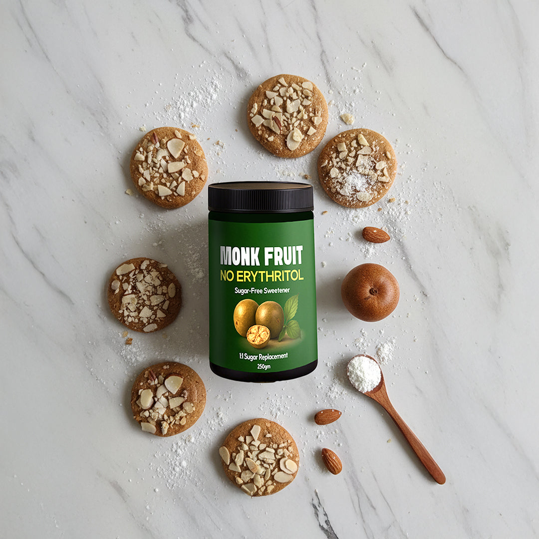 Oats Almond Monk Fruit Sweet Cookies (Biscuit)