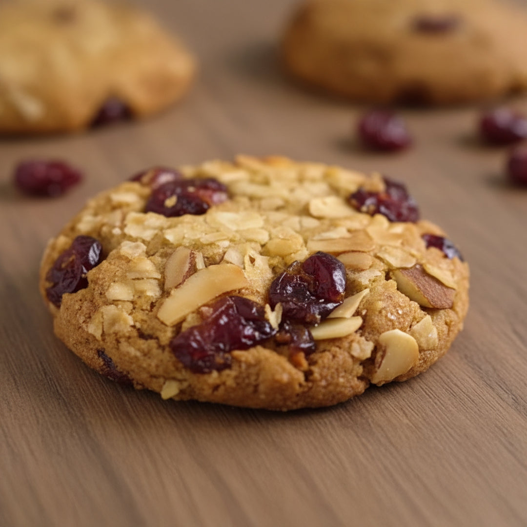 Oats Jaggery Cranberry Almond Cookies (Biscuits)