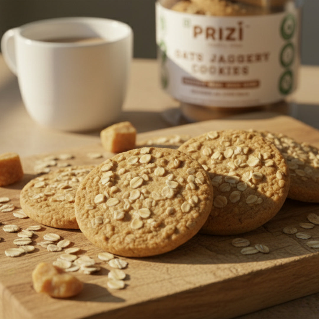 Oats Jaggery Cookies (Biscuits)