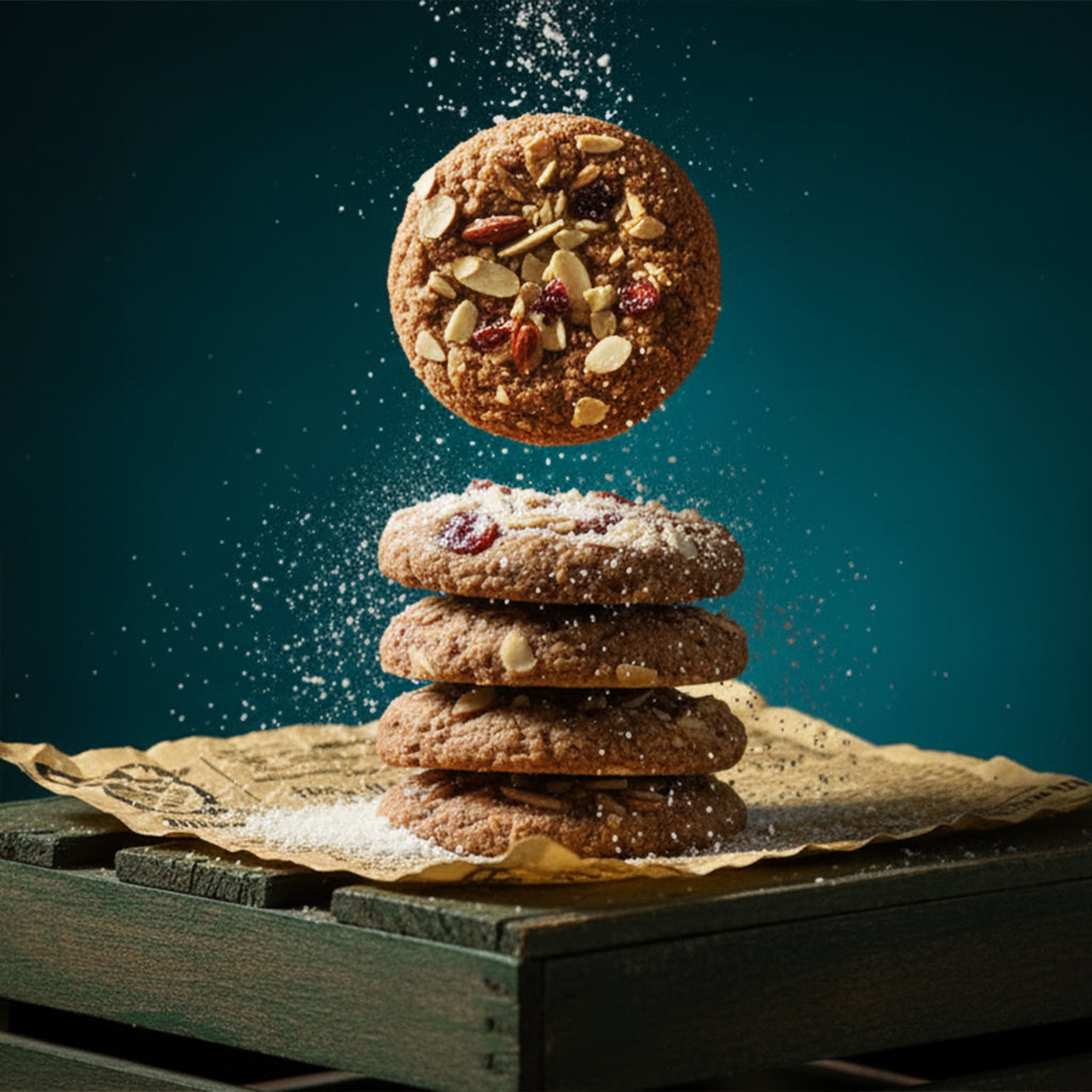 Ragi Cranberry Almond Jaggery  Cookies (Biscuit)