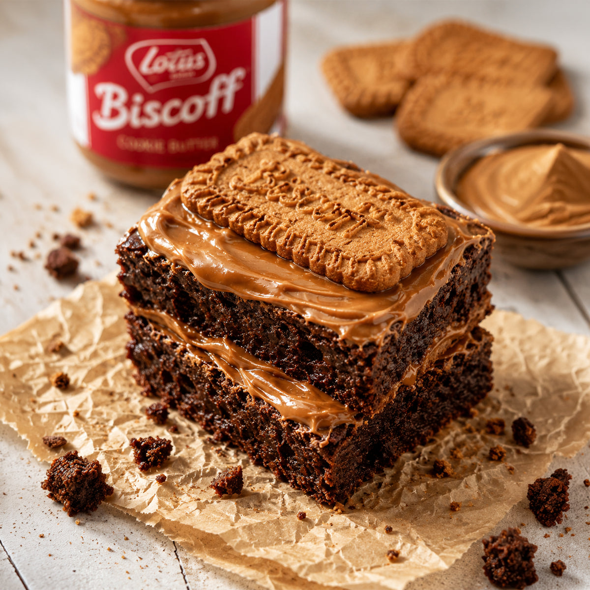 Biscoff Whole Wheat Brownie