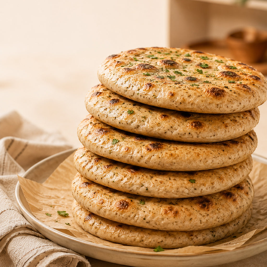Whole Wheat Kulcha – (5 Inch - Pack of 3)