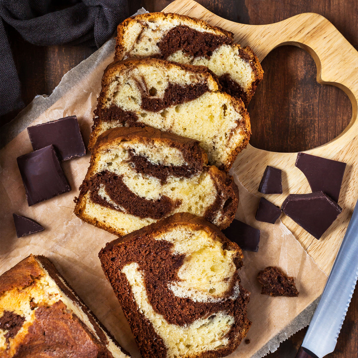 Marble Cake - Whole Wheat