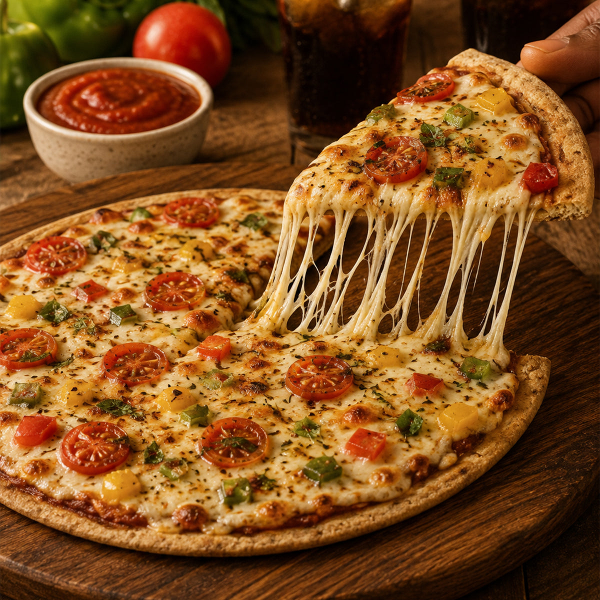 Whole Wheat Pizza Base - 6 Inch (pack of 2)