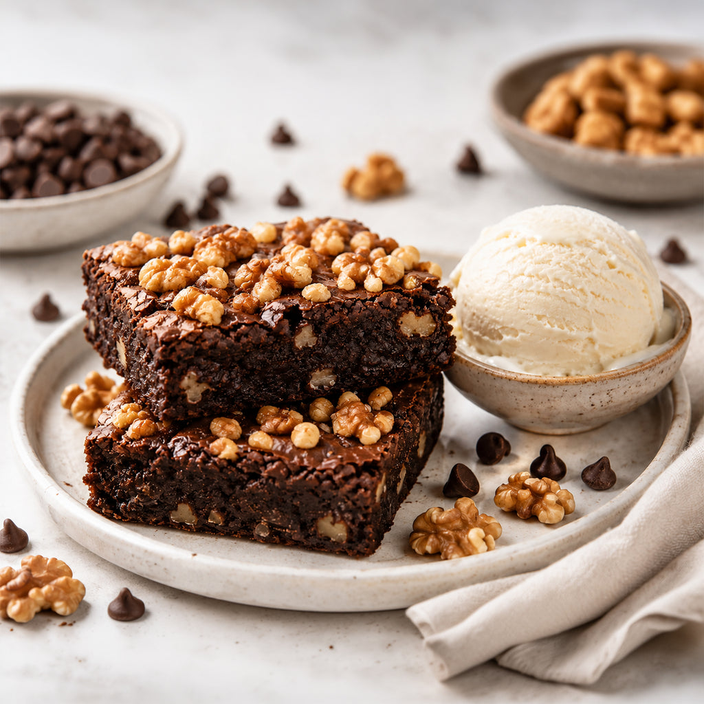 Walnut Whole Wheat Brownie