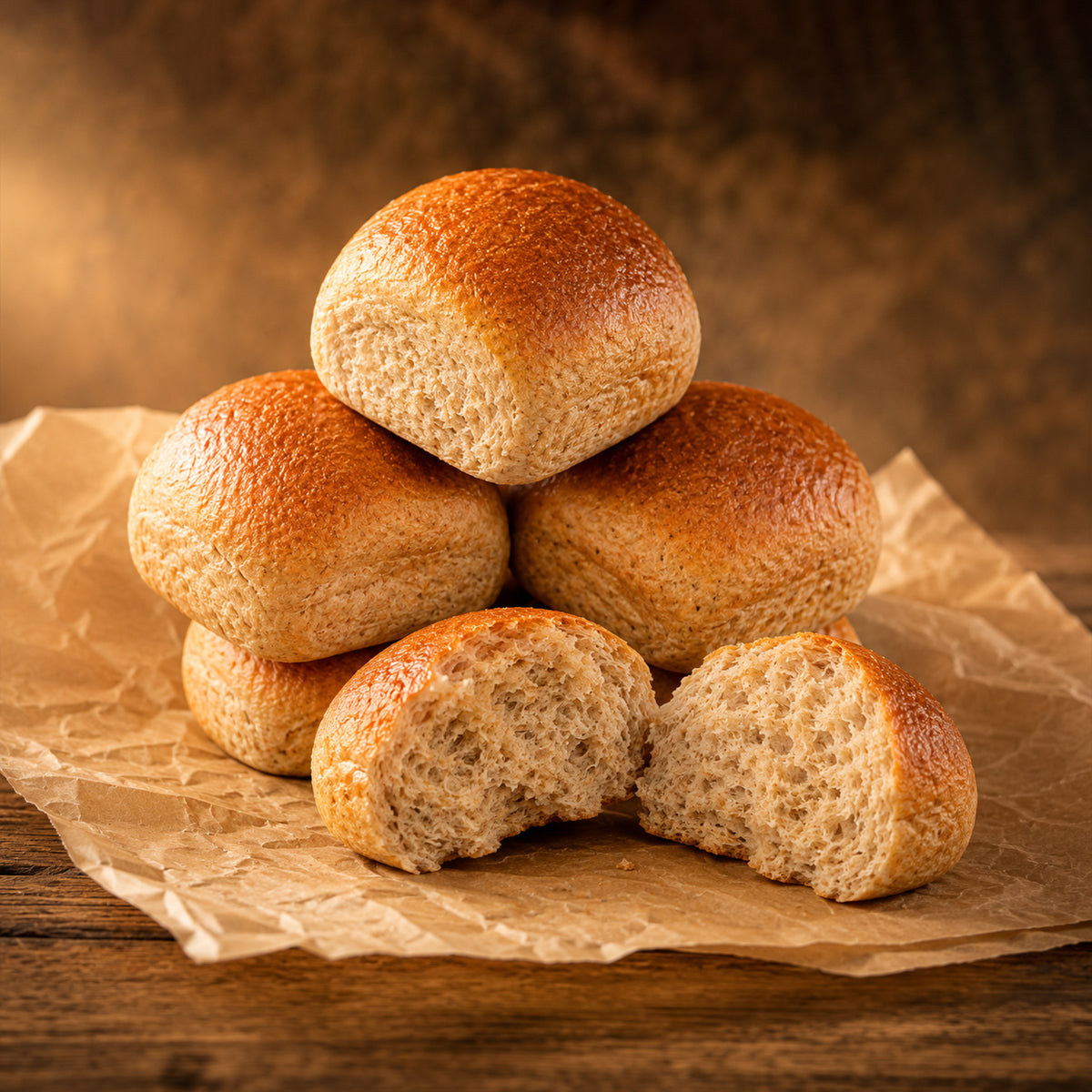 Whole Wheat Pav (Pack of 6) | Ladi Pav Whole Wheat