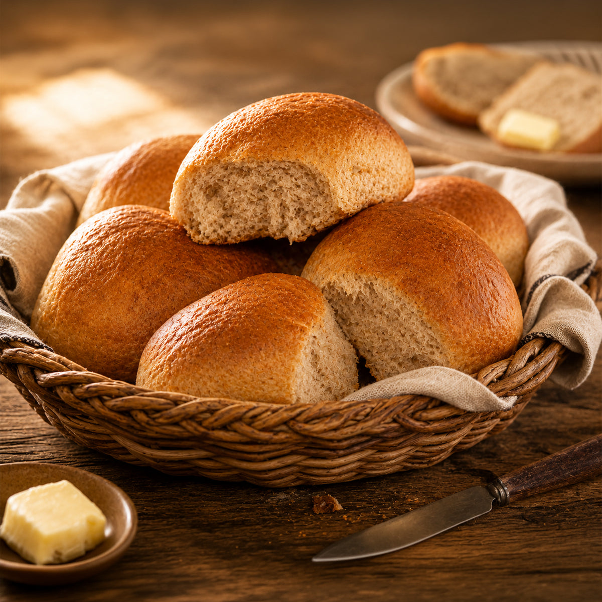 Whole Wheat Pav (Pack of 6) | Ladi Pav Whole Wheat